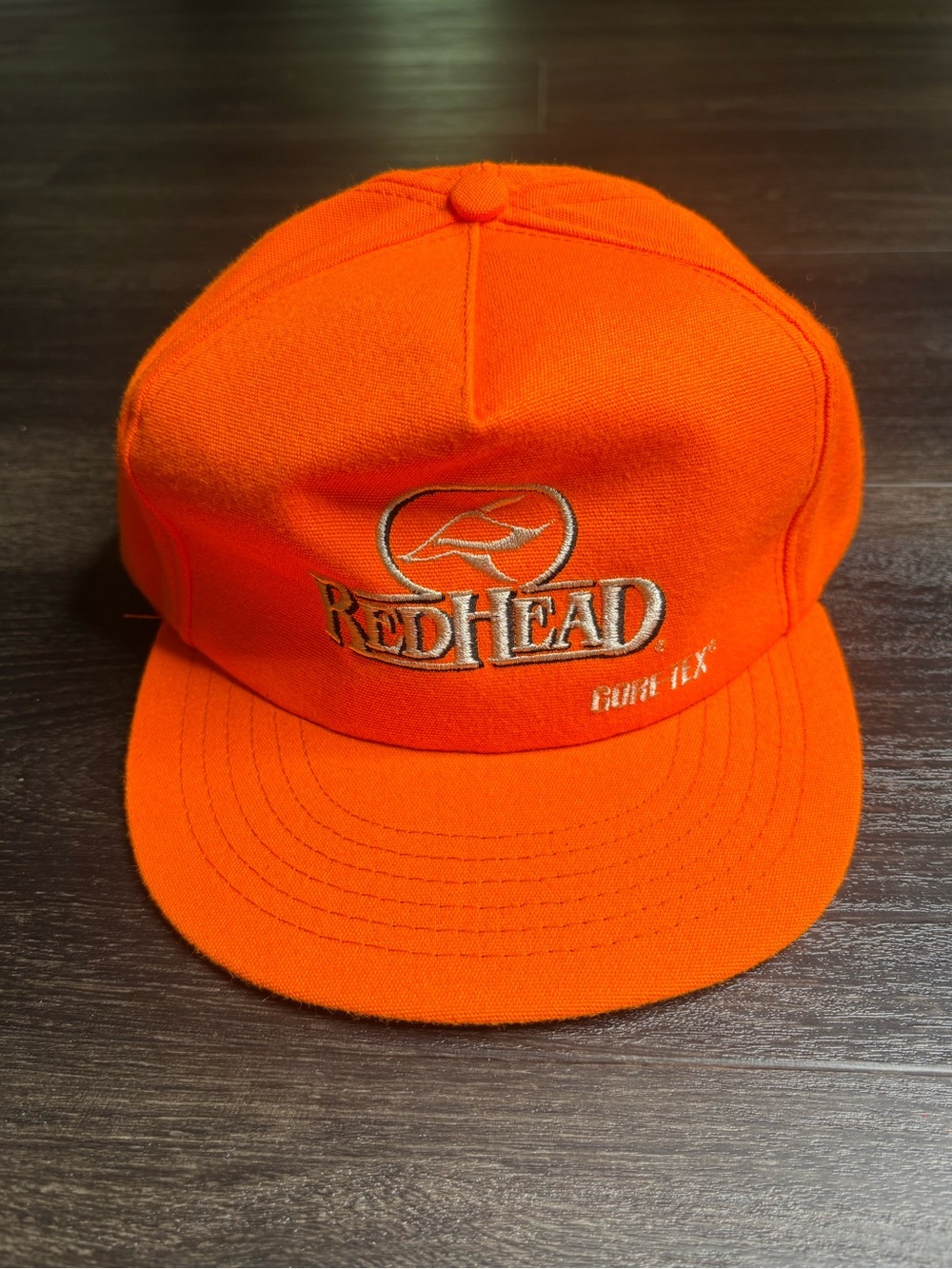 Vintage Orange Redhead Gore Tex Hunting Strap Back Hat